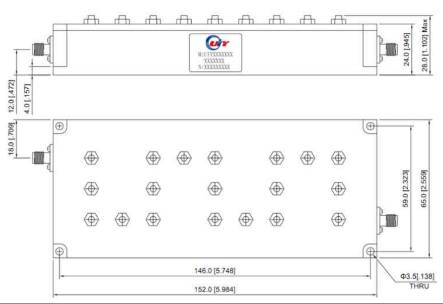 Mechanical Drawing UIYBPF15265A2402T2484NF