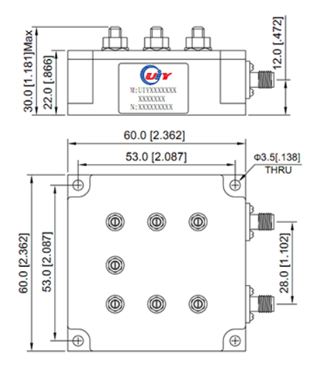 UIYBPF6060A Mechanical Drawing